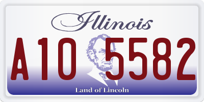 IL license plate A105582
