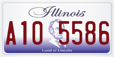 IL license plate A105586
