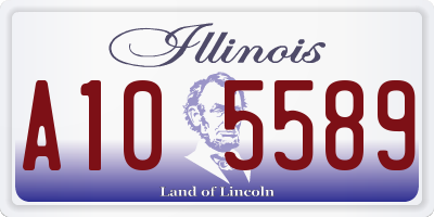 IL license plate A105589