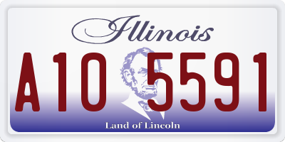 IL license plate A105591
