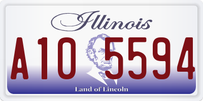 IL license plate A105594