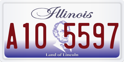 IL license plate A105597