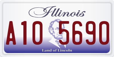 IL license plate A105690