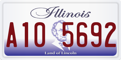 IL license plate A105692