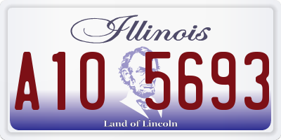 IL license plate A105693