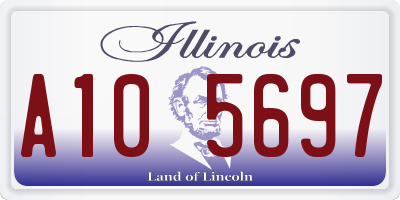 IL license plate A105697