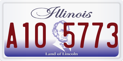 IL license plate A105773
