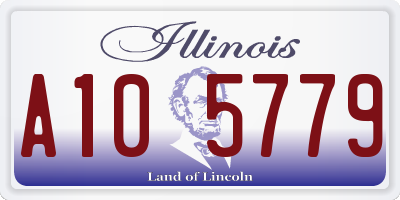 IL license plate A105779