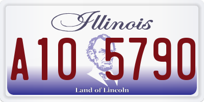 IL license plate A105790