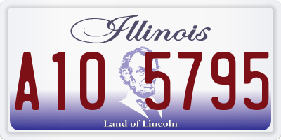 IL license plate A105795