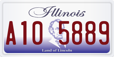 IL license plate A105889