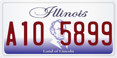 IL license plate A105899