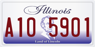 IL license plate A105901