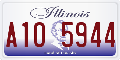 IL license plate A105944