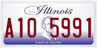 IL license plate A105991