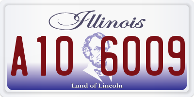 IL license plate A106009