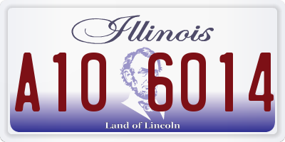 IL license plate A106014