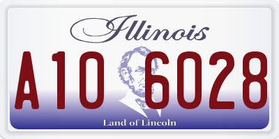 IL license plate A106028