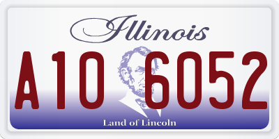 IL license plate A106052