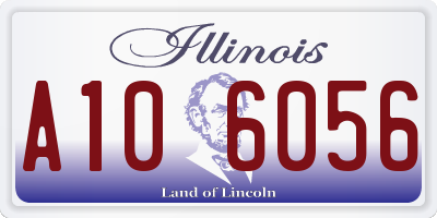 IL license plate A106056