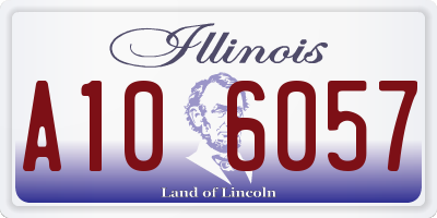 IL license plate A106057