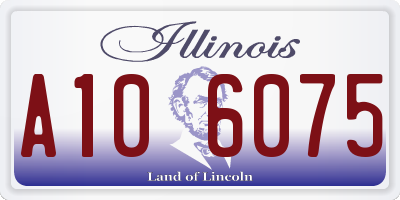 IL license plate A106075
