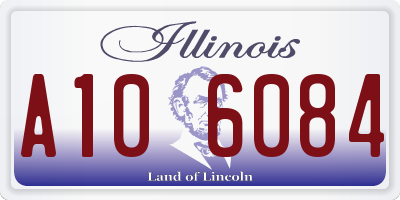IL license plate A106084
