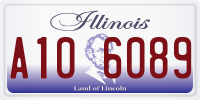 IL license plate A106089