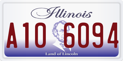 IL license plate A106094