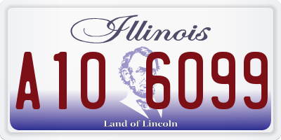IL license plate A106099