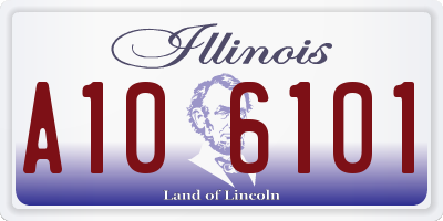 IL license plate A106101