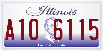 IL license plate A106115