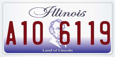 IL license plate A106119