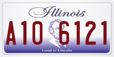 IL license plate A106121