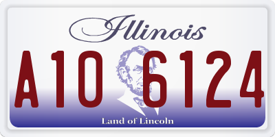 IL license plate A106124