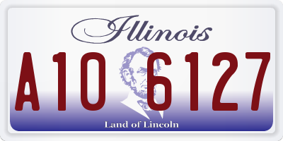 IL license plate A106127