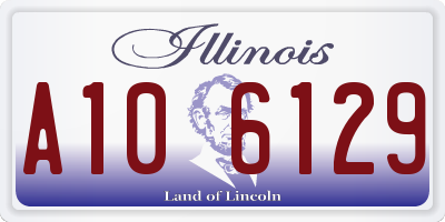 IL license plate A106129