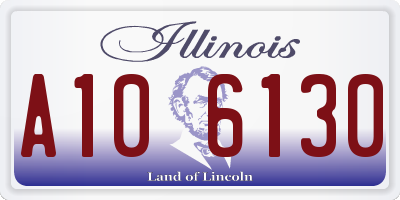 IL license plate A106130