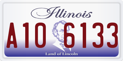 IL license plate A106133