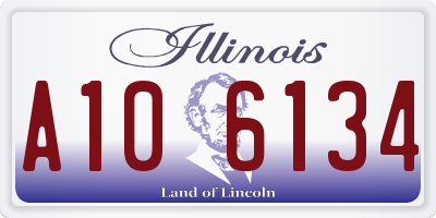 IL license plate A106134