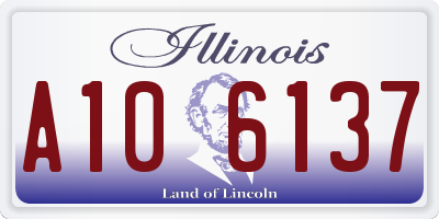 IL license plate A106137
