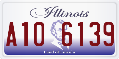 IL license plate A106139