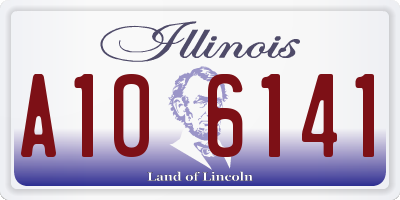 IL license plate A106141