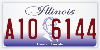 IL license plate A106144