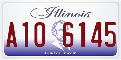 IL license plate A106145