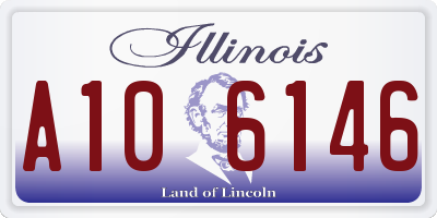 IL license plate A106146