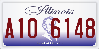 IL license plate A106148
