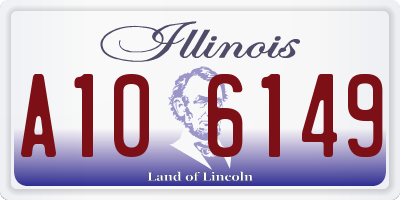 IL license plate A106149