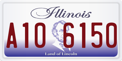 IL license plate A106150