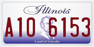 IL license plate A106153